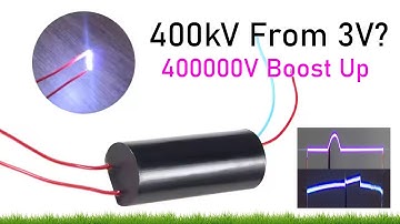 Insane 400kV from Just 3V?! High Voltage Arc Generator Test! | DC 3v-6v to 400kV 400000V Boost Up