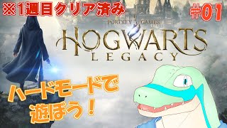 ※1週目クリア済【ホグワーツ・レガシー】ハードモードで遊びつつ雑談しよう！ #01 【鰐口(わにぐち)ユウ Vtuber】