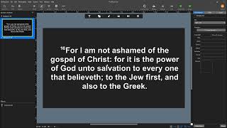 ProPresenter Training Video 3 - Creating a new scripture text slide
