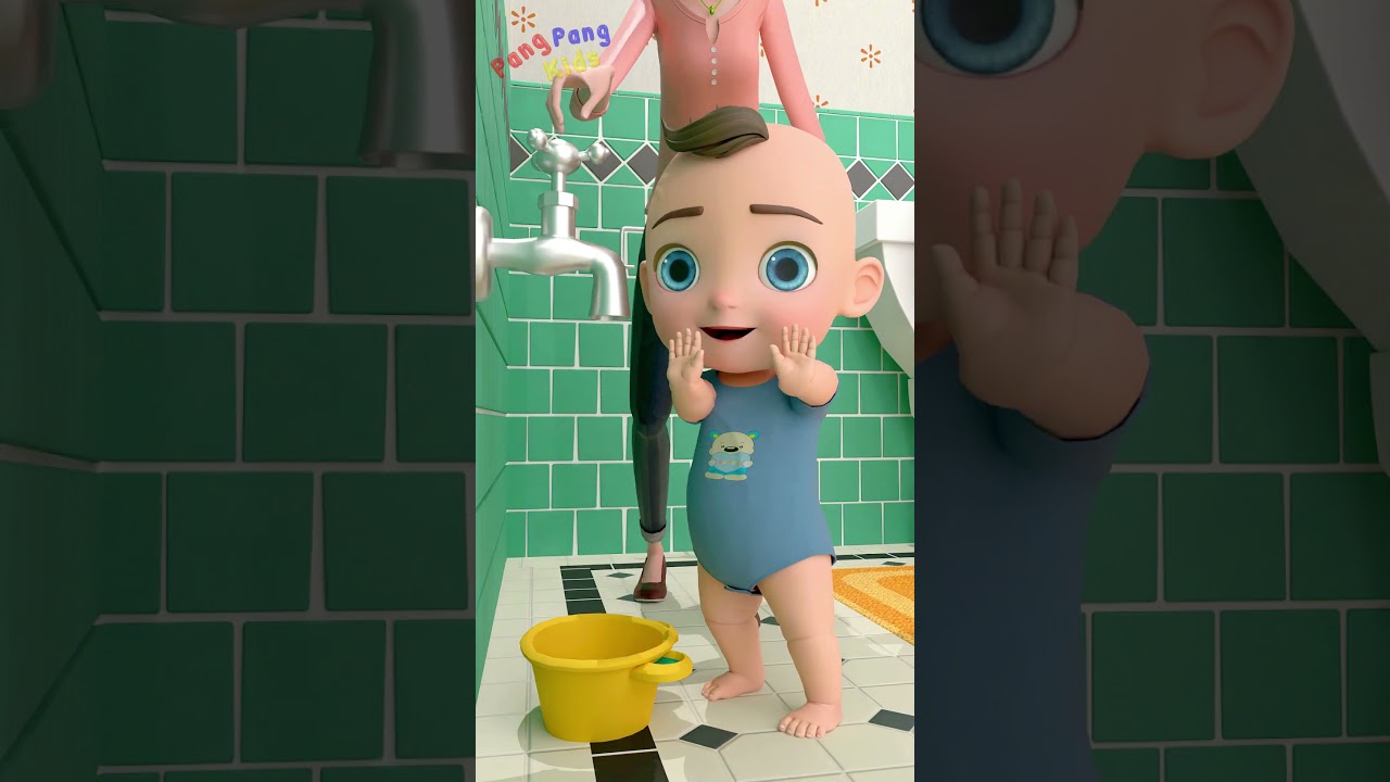 Let's Make Splash and Bubble while washing our hands! when eating food and petting animal.