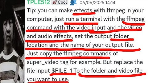 How to get Effects with FFMPEG Command with Video & Audio Effects on NotSoBot_FFMPEG? (DUMB!)