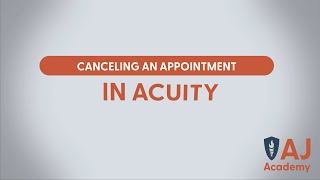 Canceling an Appointment in Acuity