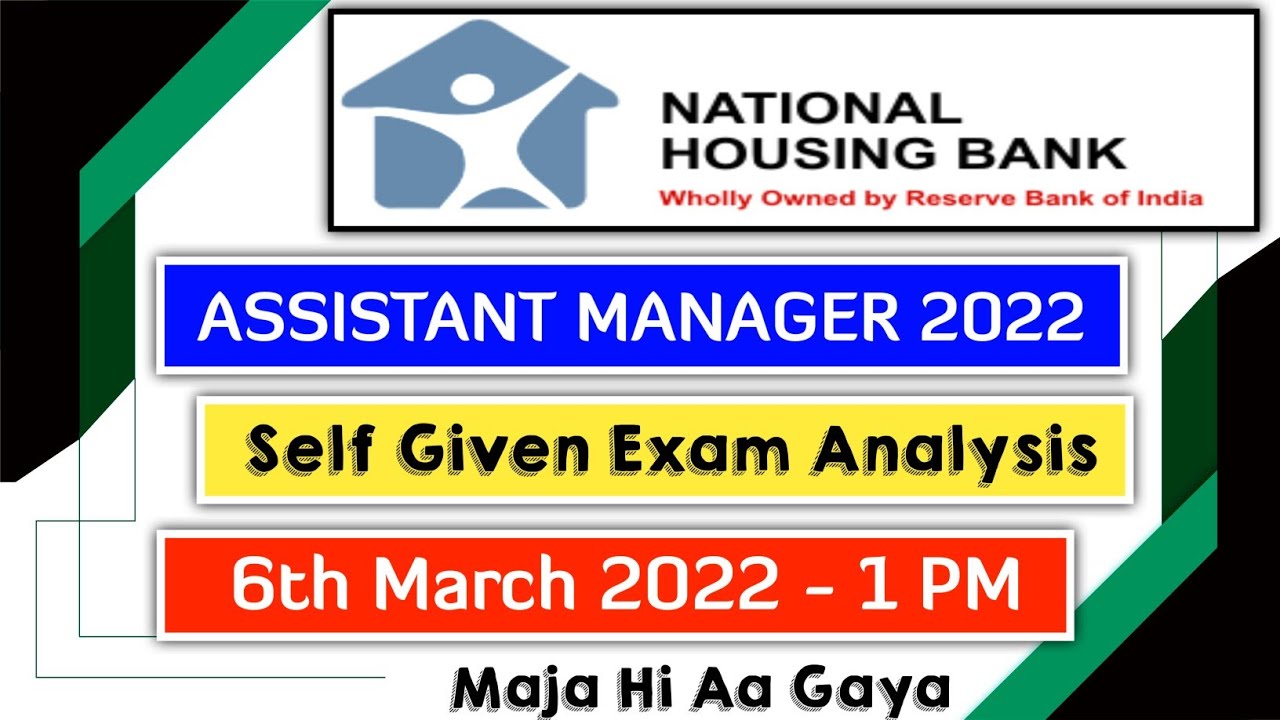 NHB Assistant Manager 2022 Self Given Analysis | BMC Bank PO 2022 Safe Attempt |