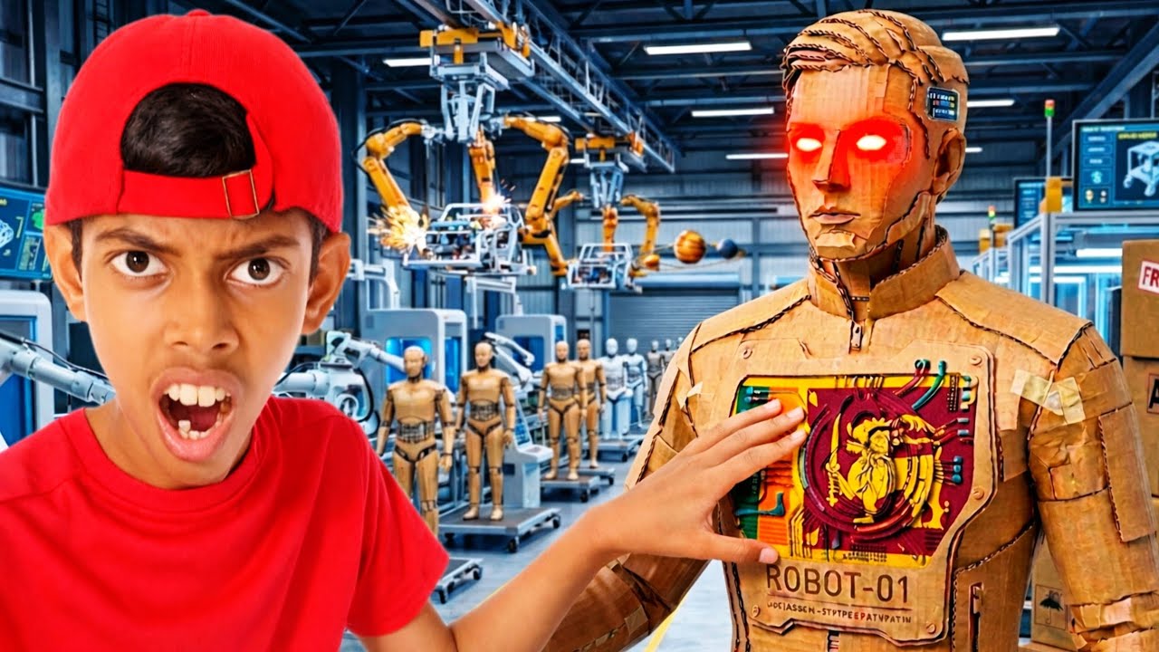 මම කුණු වලින් ලොකුම  ලොකු රොබෝ කෙනෙක් හැදුවා😱😱