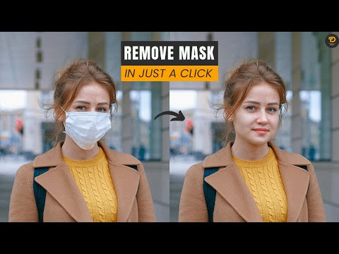 Instantly Remove Face Mask Sticker From Photo AI Tool Tutorial 2024