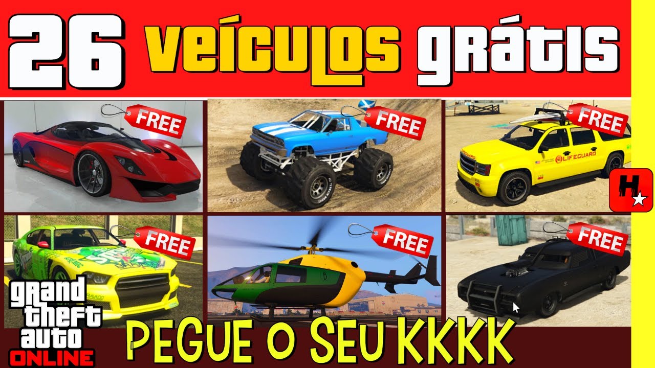 🔥Como Obter Todos os CARROS de Graça no GTA 5 Online🔥 