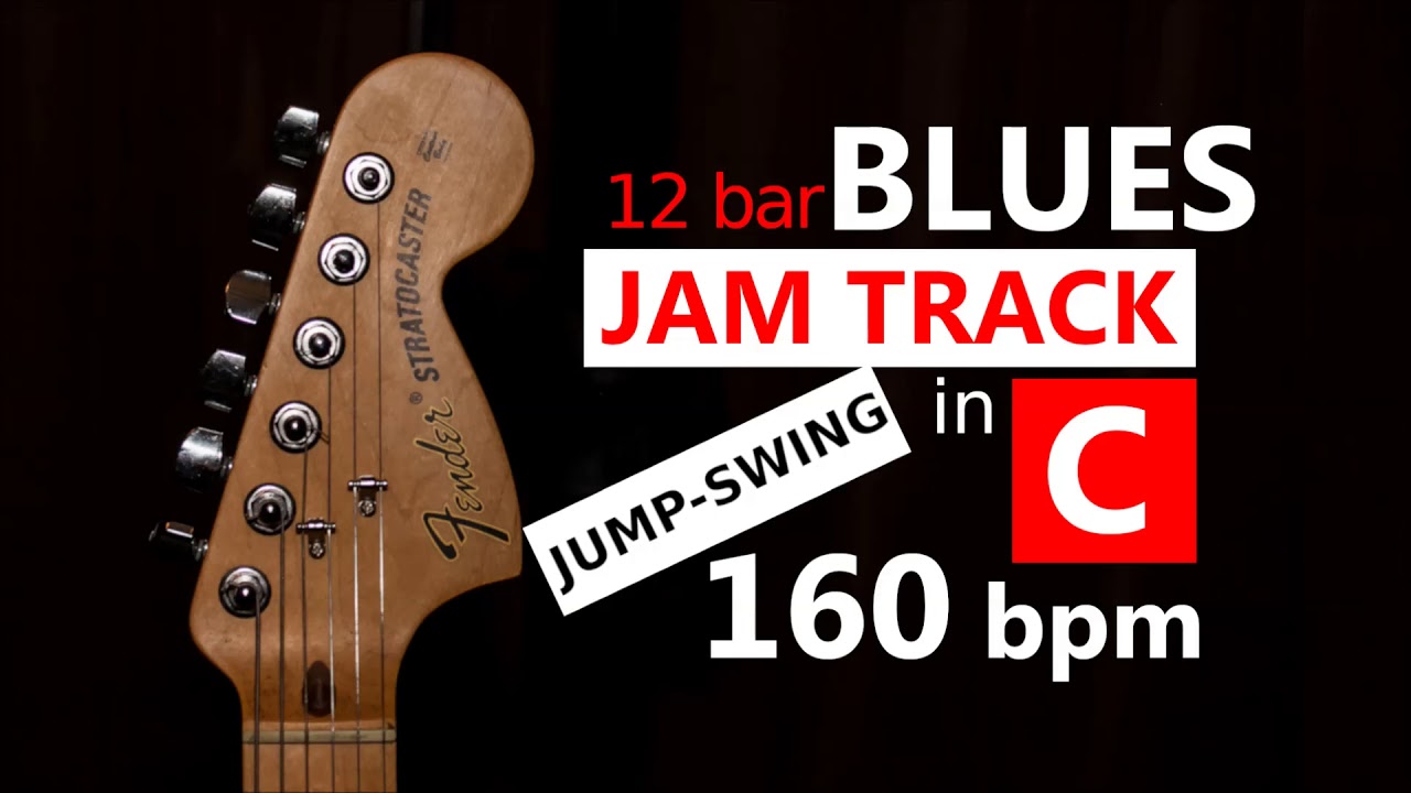 Blues Backing Track in C - Jump Swing (12 bar, 160 bpm)