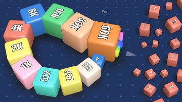 CUBES 2048.IO - Snake io 2048 Games (Part 2) Level Up Cube, Free Android Gameplay