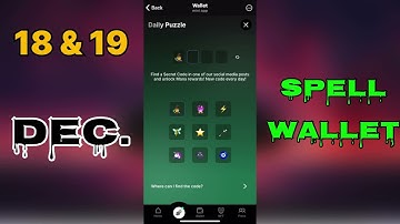 Spell wallet daily puzzle today 18 & 19 December | spell wallet daily puzzle | #spellwallet #combo