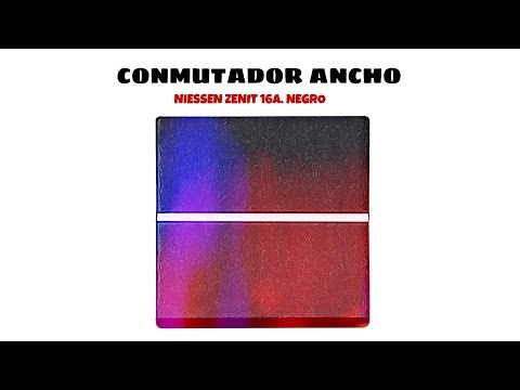 Video de Conmutador ancho Niessen Zenit  Negro 16 A