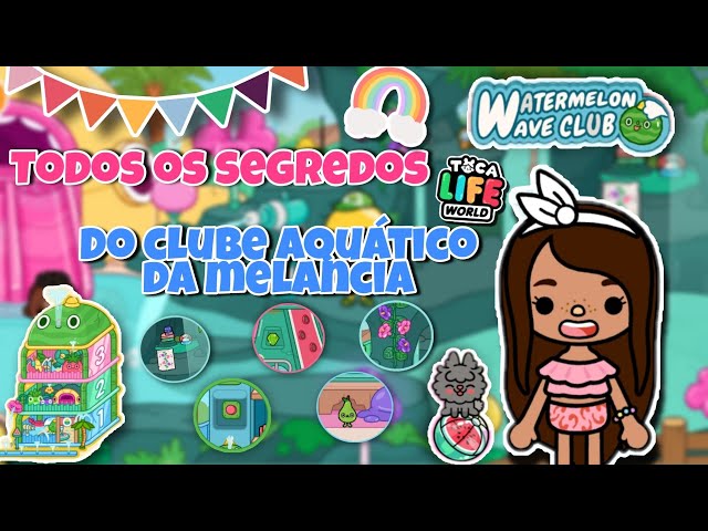 🌿Como ter o clube aquático da melancia totalmente grátis pelo happymod  🍉💦 Toca life world - Evelyn ✨ 