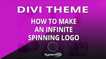 Divi Theme How To Make An Infinite Spinning Logo 👍