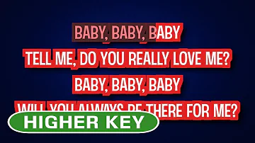 Joss Stone - Baby Baby Baby | Karaoke Higher Key