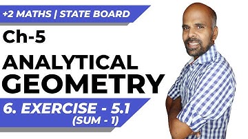 +2 | Ex - 5.1 | Sum No. 1 | Analytical Geometry | Class 12 | State Board | ram maths