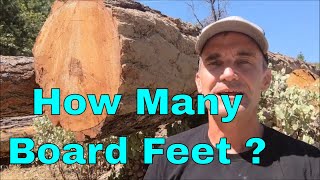 How to Scale Logs and Find Board Feet of Lumber, Doyle Scale