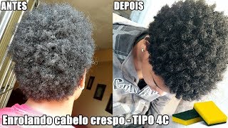 esponja de enrolar cabelo masculino