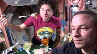 'Space makes eating a lot more fun!' Astronauts explain food prep