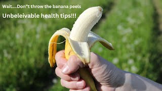 Benefits of Banana peels.