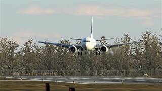 Lawson AFF, Take Off and Landing Challenge, B737, Flight Training, 3 1 NM Manual Landing - Aviation