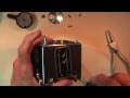 Opening a Hasselblad 500cm and sound of the shutter