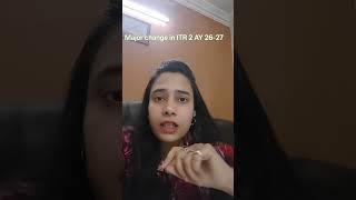 ITR 2 FY 25-26#incometaxact2025 #itr2025 #caswarnimrai