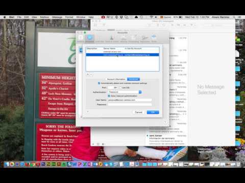 Configuración del servidor de salida en Mail de Mac