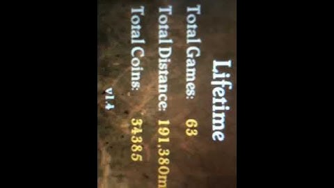 Temple run highscore etc...