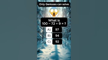 Brain test math quiz #quickmindtest #quiz #mathexam #mathquiz #maths  #mathtest #mathchallenge