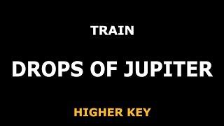 Train - Drops Of Jupiter - Piano Karaoke [HIGHER KEY]