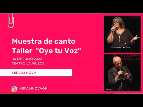 Si no pudiste compartir las muestras del Taller de canto, ac