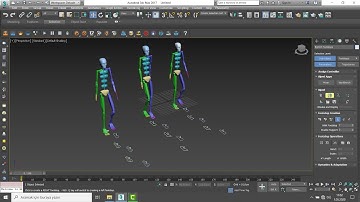 34) 3Ds Max Biped Footstep Mode / Footstep Creation / Footstep Operation / Walk / Run /Jump Tutorial