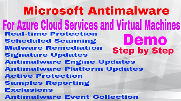 DEMO Microsoft Antimalware for Azure Cloud Services and Virtual Machines