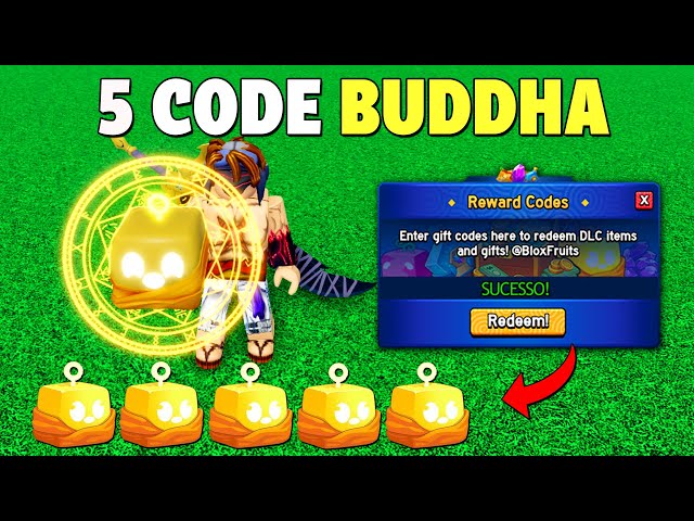 CORRE!! NOVO CÓDIGO DA FRUTA DO BUDDHA PERMANENTE NO BLOX FRUITS (Roblox) 