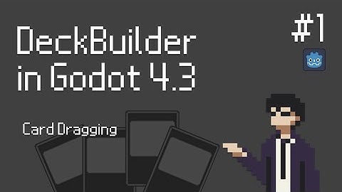 Deckbuilder Game Tutorial #1| Card dragging in Godot 4.3 under 5 minutes.