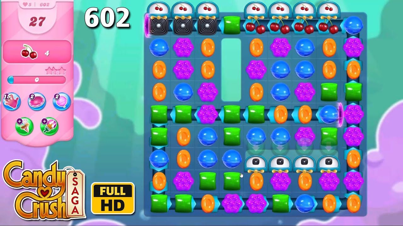 Candy Crush Saga Level-602 [NO BOOSTER] FULL HD Game Play - YouTube