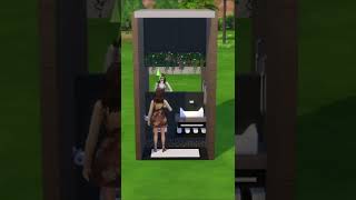 2x2 Modern Powder Room Idea (No MODS/CC) | The Sims 4 | #shorts #thesims4