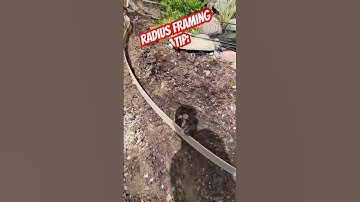 Helpful tip for setting radius forms #concrete #construction #shorts