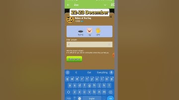 Zoo rebus of the Day | 22 December | Zoo Answer code Video |