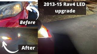 201315 Toyota Rav4 Headlights LED bulb's upgrade