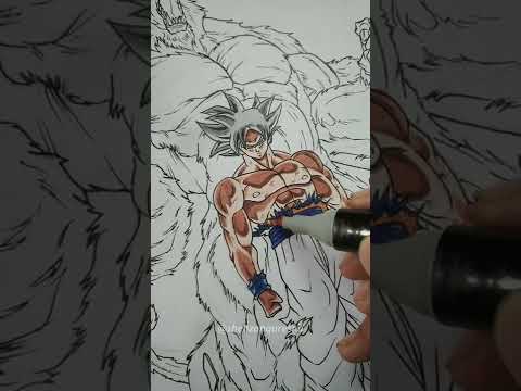 How to draw goku ultra instinct really easy drawing tutorial – Artofit