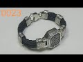 Ювелирка 0023 - Кожаный браслет с серебряными вставками на 70 грамм