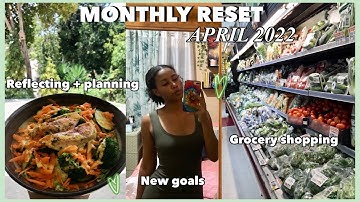 MONTHLY RESET *preparing for the new month of April*