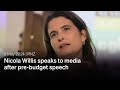 Nicola willis speaks to media at hutt valley chamber of commerce  9 may 2024  rnz