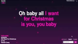 Mariah Carey-All I want for Christmas is you (Karaoke) chords