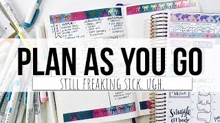 Plan With Me | Plan As You Go | A Quick Check In