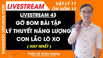 Bài tập lý thuyết năng lượng con lắc lò xo - Vật lý 12 - Thầy Lê Xuân Vượng