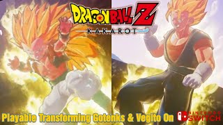 The NEW Playable Gotenks And Vegito On Dragon Ball Z KAKAROT Whenever Or Wherever(Nintendo Switch)