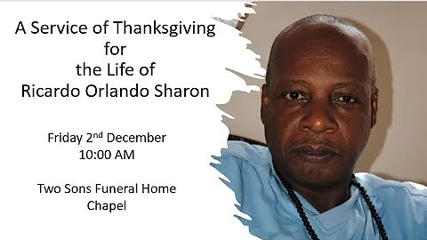 A Service of Thanksgiving for the Life of Ricardo ...