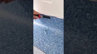 Use Welding Rod To Connect 2 Vinyl Flooring Sheets.