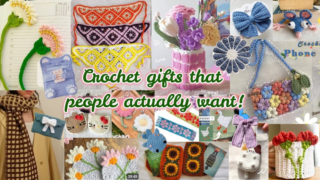 60+ Last minute crochet Christmas gifts! ~All free patterns~ - YouTube